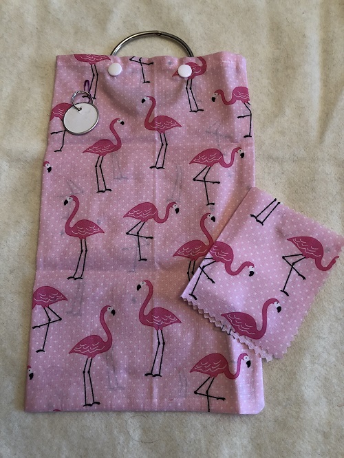 Embroidery Floss Keeper Bag-Pink Flamingo